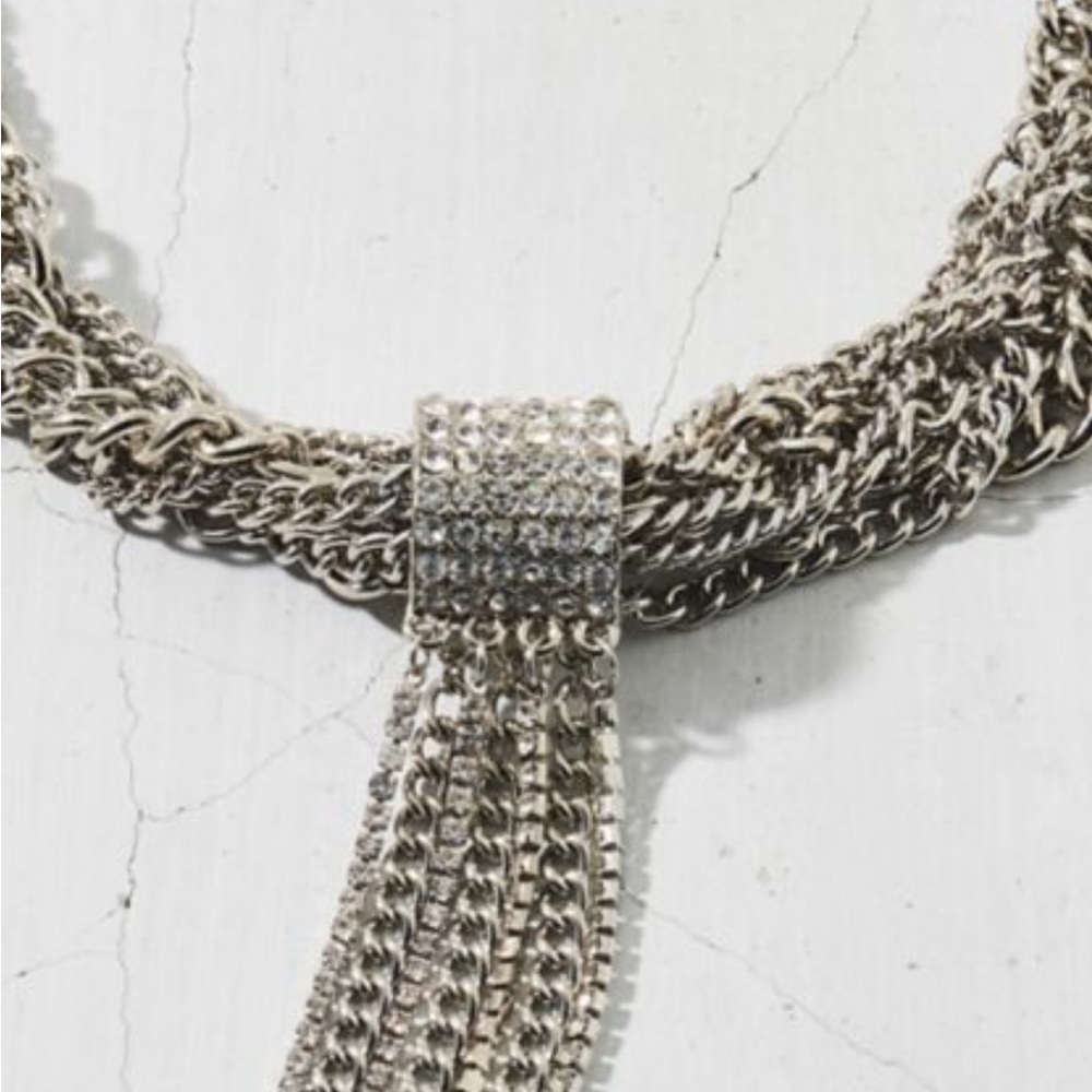 NWT Urban Outfitters Rhinestones Choker Necklace 14 inches - Picture 2 of 6